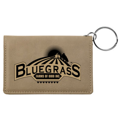 Bluegrass Farms - Laserable Leatherette Keychain/ID Holder Thumbnail